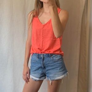 NWT New York & Company pink v neck tank top Size XS